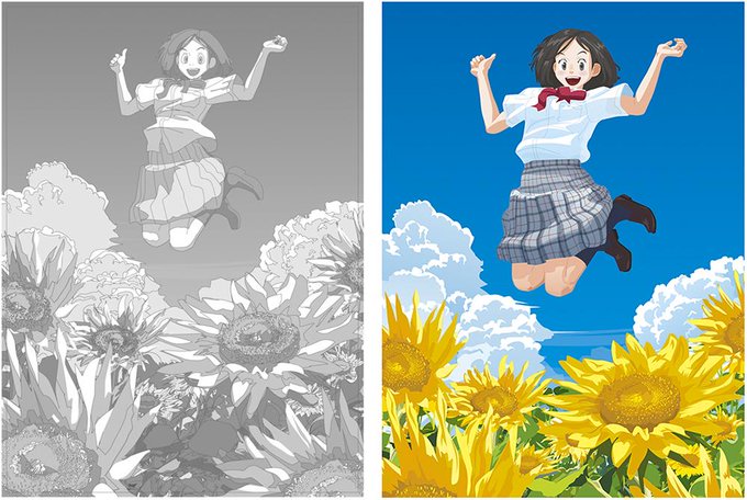 ラフと本チャンのtwitterイラスト検索結果