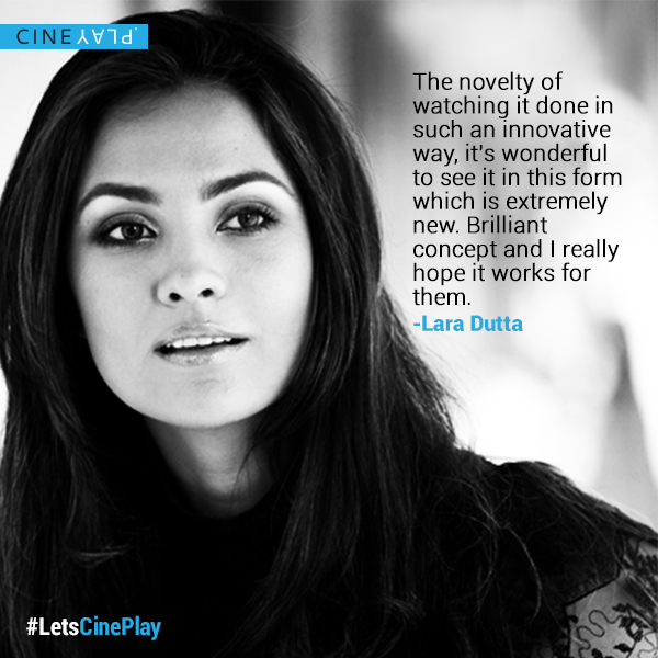 LetsCinePlay's tweet image. Here's what @LaraDutta had to say about CinePlay. Click here to book tickets: bit.ly/Cineplay #LetsCinePlay