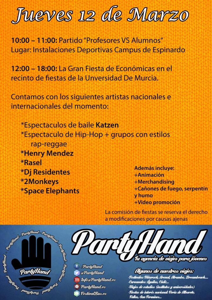 Sorteo de una entrada de 8€ de #Económicas2015 entre los que hagan RT y follow a <a href="/DelEconomicas/">Delegación Alumnado Economía y Empresa UMU</a> . <a href="/umnoticias/">UMU</a>
