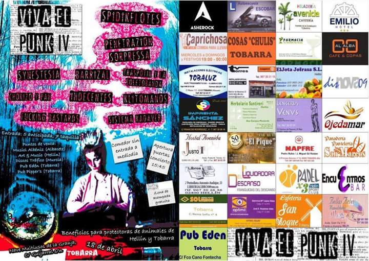 SistemaKadaver's tweet photo. Kadáveres! El 18 de abril tenemos doble cita! A partir de las 15:45 en el festival viva el punk! En tobarra albacete! http://t.co/sDBUncmfrm