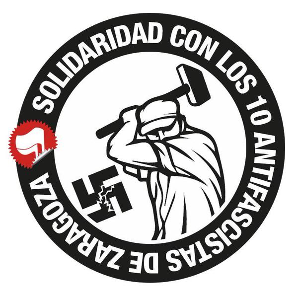 IniciativaComun's tweet photo. Cuenta para la campaña por la absolución y libertad de #ZgzAntifa --> @Solidaridad10Zg. #NOPASARÁN
#Solidaridad10Zgz http://t.co/pjLLTT58IV