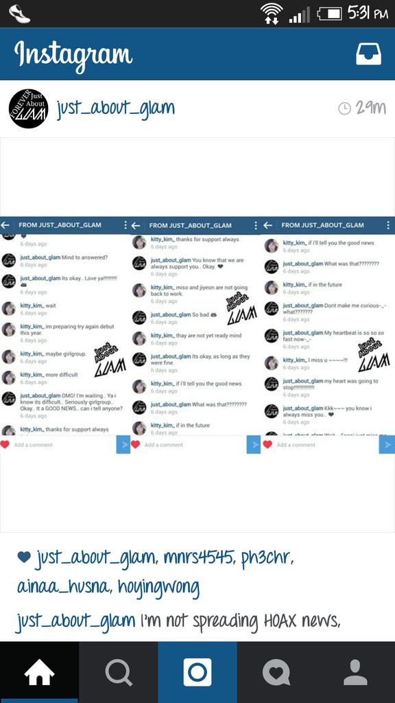 yayanaa_twt's tweet photo. Good news for all Glamourous 😭😊😆🎆🎆 #ThankYouGLAM #GLAM #Zinni http://t.co/rSNBrdUfwt