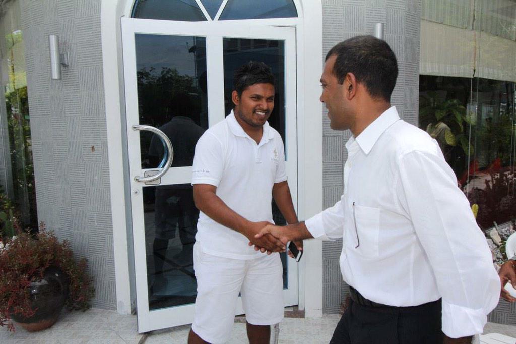 Luhushan's tweet photo. Free my president @MohamedNasheed now. #ITBBerlin15 #ITB2015 #itbblogcamp #ITBBloggerWG #ITBBerlin http://t.co/WeZoeawsY2