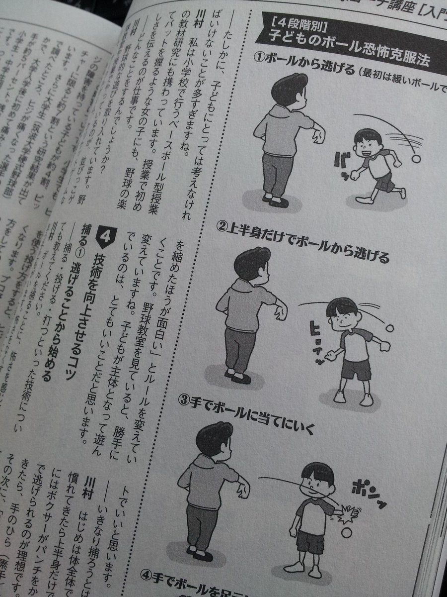 野球太郎 育児 野球太郎育児 内容紹介２ 保護者のための野球コーチ入門 筑波大学でコーチ学を研究している川村卓さん 野球 部監督 に ジュニア指導の初歩について聞きました ボールを怖がってしまう子の解決策もイラスト付きで紹介しています