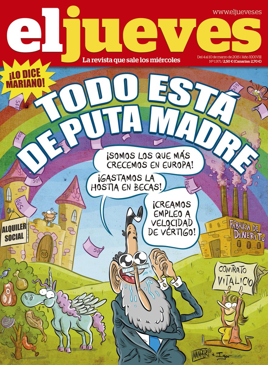 eljueves's tweet photo. Las dos caras de la portada de esta semana. Ya en los quioscos http://t.co/HPiRkzdAME