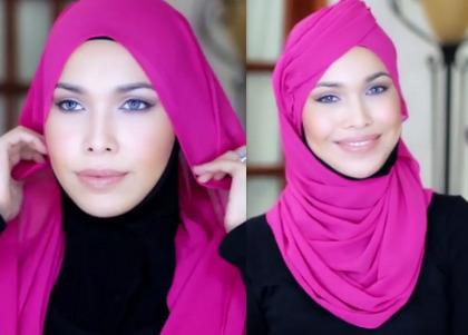 Tutorial Hijab ala Pramugari Emirates tinyurl.com/prknsvs