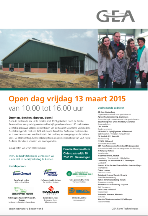 Open dag 13 maart bij familie Brummelhuis te Deurningen, kijk voor meer info op onze website: fhloohuis.nl/agrarisch/open…
