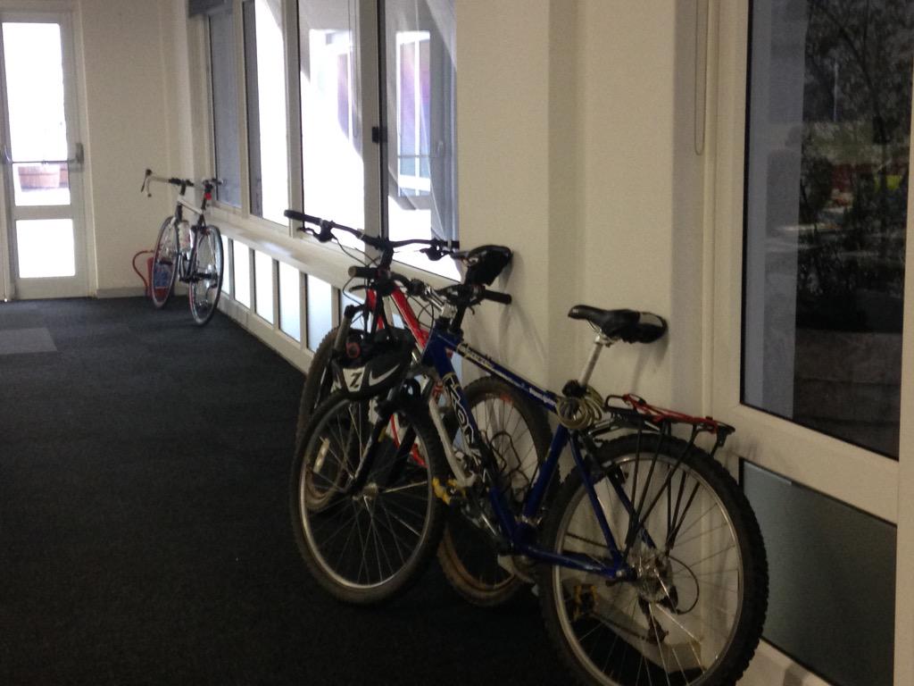 viviboberts's tweet photo. Preparing for @ThePenguinPool tomorrow and it pleases me that bikes in our office are such a common sight #yourmovePP http://t.co/coF5z3AcFJ