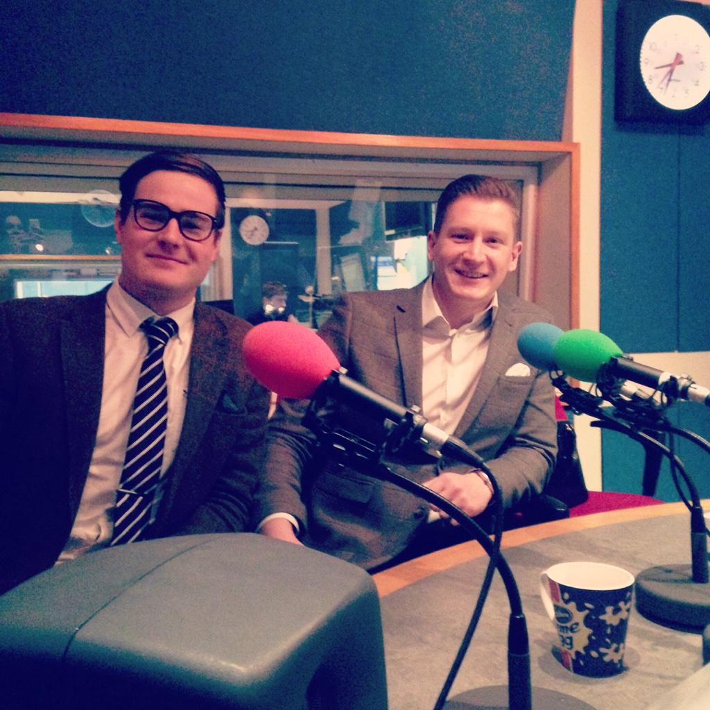 Holtersagents's tweet photo. Will and Karl on the @BBCShropshire Radio Breakfast Show this morning talking about our quirky property summaries. http://t.co/oL5B4rZZgD