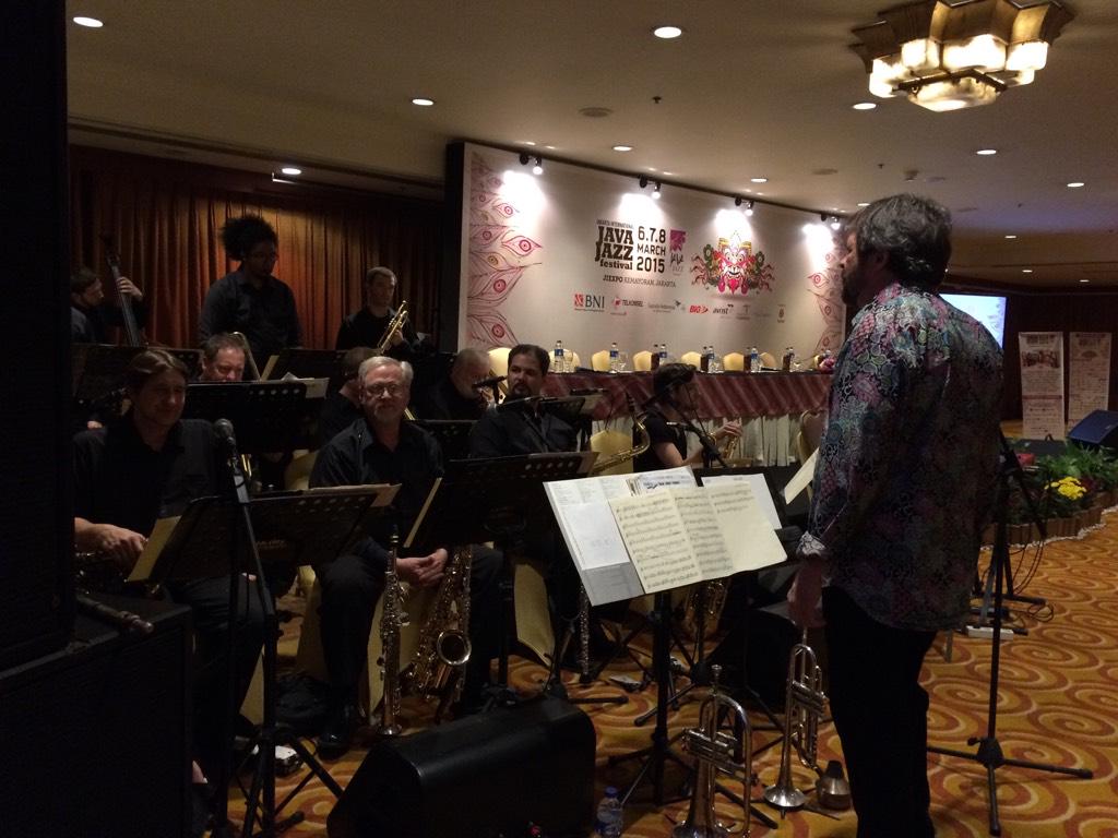 Ron King Quintet opening today’s #JJF2015 press conference.