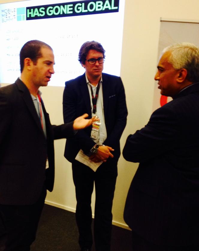 mclaudeguay's tweet photo. Mobile in the C-Suite: CEO @rangusalgame @tata_comm preparing for panel discussions at #MWC15 : don't miss it! http://t.co/U5Q5hJ4wuM