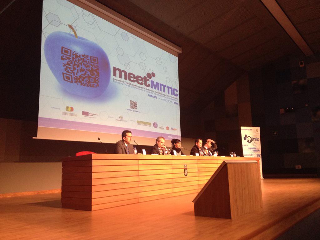 FundecytPCTEX's tweet photo. @FundecytPCTEX: Arrancamos en @feriabadajoz con #meetMITTIC #innnovación #tecnología #Transfronteriza en la #Euroace http://t.co/AA15gtsvW8