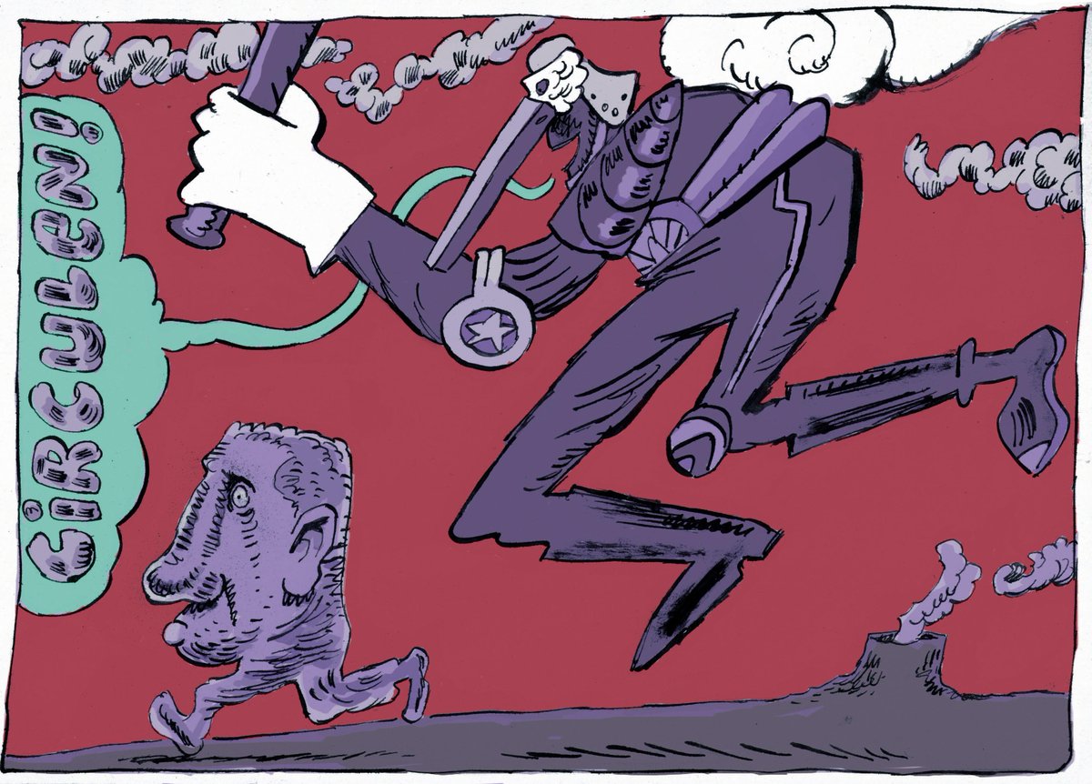 angeltrigo's tweet photo. ¡circulen! / move along!
#illustration #ilustración http://t.co/0sQ9lS1eVE