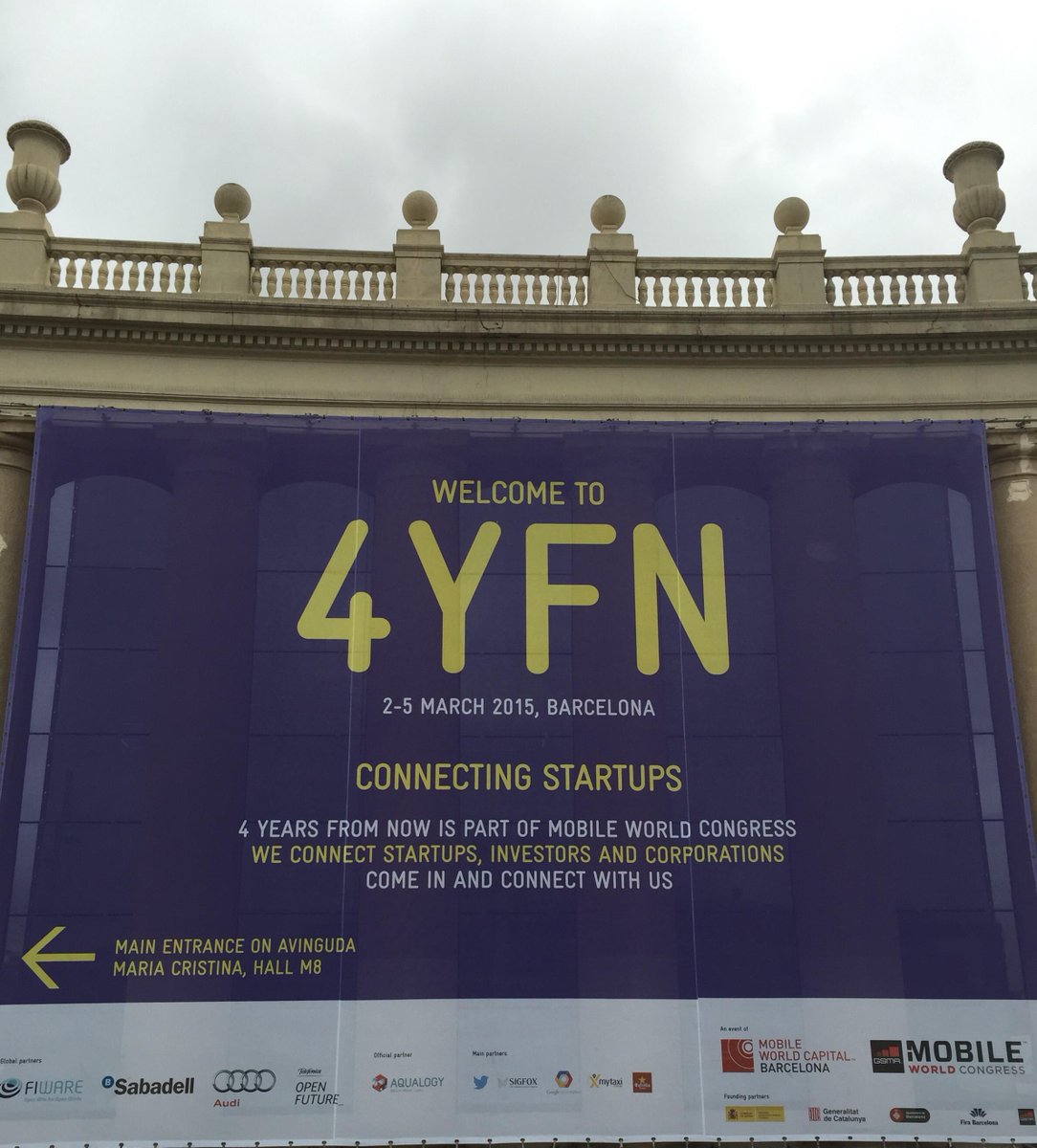 PW_LocationMktg's tweet photo. #MWC15 looks to the future of startups with 3 days of "Four Years From Now" #4YFN http://t.co/qfhJcdbqP0