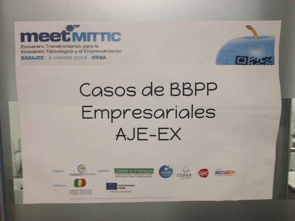 FundecytPCTEX's tweet photo. Hoy también en #meetMITTIC en @feriabadajoz gracias a @AJEEXTREMADURA: http://t.co/Na4tLhJ0iW