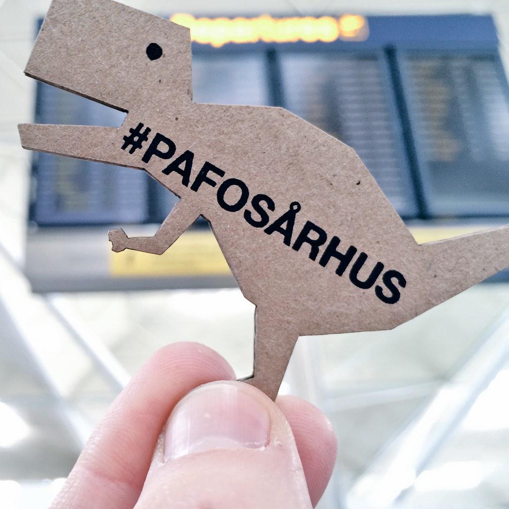 pafosarhus's tweet photo. The #pafosarhus is at the airport, ready to roam the streets of @Aarhus2017 and @pafos_2017 http://t.co/pfiQcejENF