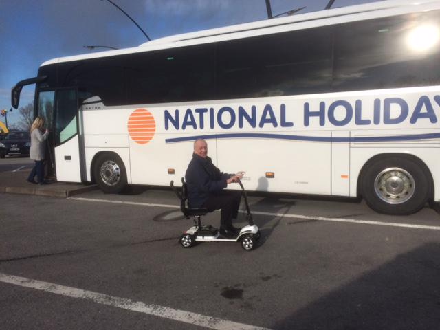 One happy customer visiting our P&amp;J chocolate shop and Snack Point in Calais. <a href="/NationalHols/">National Holidays</a>