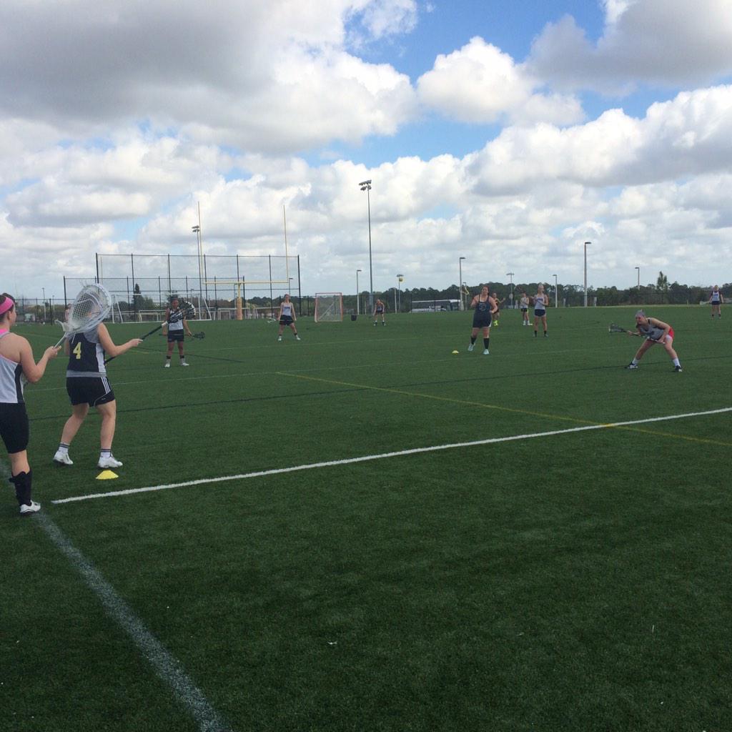 gannon_wlax's tweet photo. Our version of baseball! @beckyhilker led off the second with a homerun. #GULax #Laxbaseball #springbreak http://t.co/BzBrGkwW06
