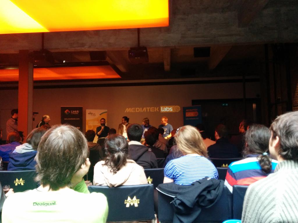 smealla's tweet image. Now at #developerSmackdown @FabricaMoritz - great panel including @MayhemBCN @gy4nt #MWC15