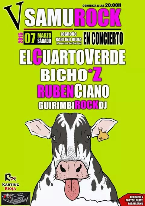 BichoZetaRock's tweet photo. Este sábado nos vemos en el SAMUROCK!!! http://t.co/WvgIlSdNgK