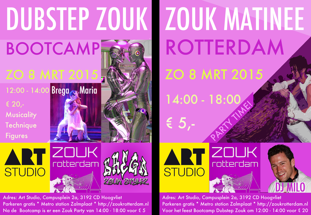 BregaZouk's tweet photo. For the best possible Sunday: Zouk Matinee Party + Bootcamp Dubstep Zouk in Rotterdam next Sunday 8 March :) #010zouk http://t.co/2npVvpovnk