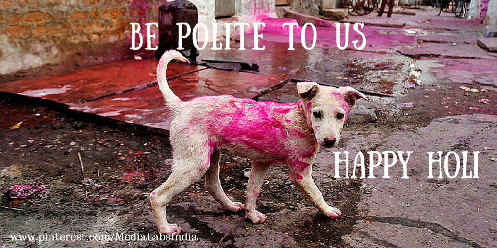 MediaLabsIndia's tweet image. This #Holi lets be kind. This #Holi , lets be responsible. RT and spread the word!

#animalcruelty