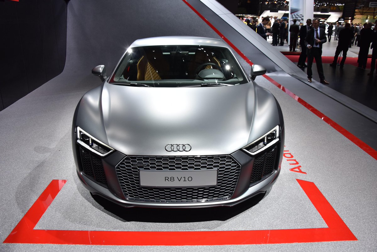 The #nextgen #2016 #AudiR8 #v10 at the #GenevaMotorShow yesterday