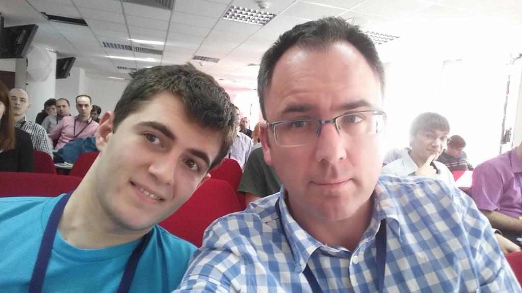 brianking's tweet photo. Happy to be hanging out with @ValentinGosu at #moss2015 http://t.co/dlG4wuZxpV