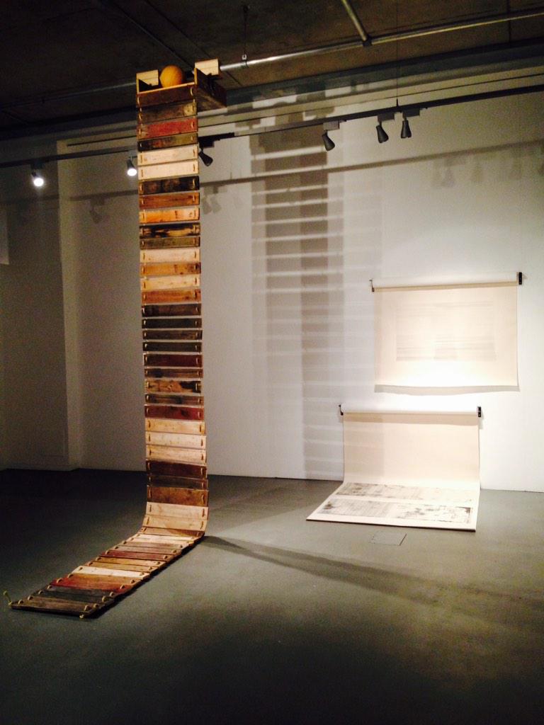 Well done <a href="/BroderickEvelyn/">Evelyn</a> for this fantastic sculptural installation @LSAD_2015 <a href="/axisweb/">Axis</a> #MAstars14