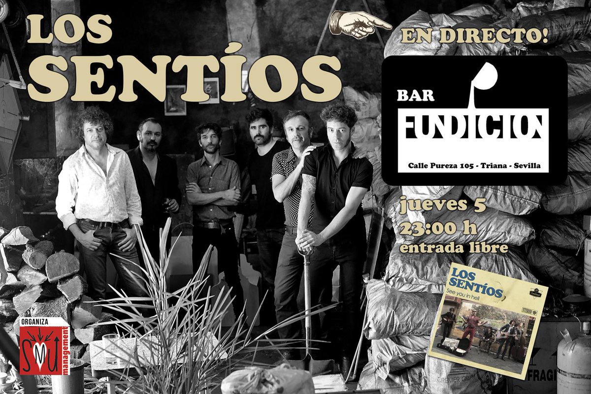 Soulmeup_M's tweet photo. @LosSentios en  @fundicionsvq día5 23h #conciertos, #música, #ActuaciónSmUp,#TDSActualidad ,#TDSAgenda http://t.co/H0cK3jcfSX
