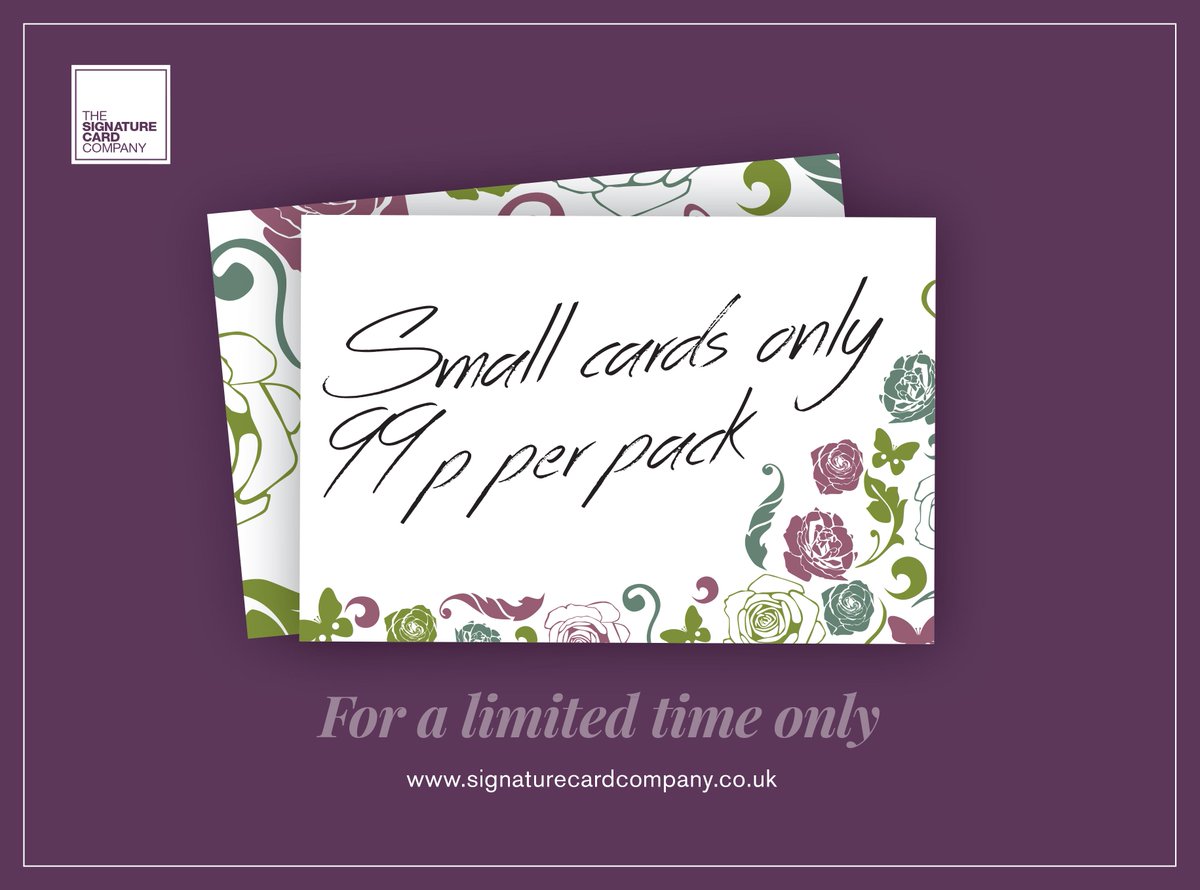 SignatureCardCo's tweet image. Don't miss out! our biggest ever sale is ending soon. 
signaturecardcompany.co.uk