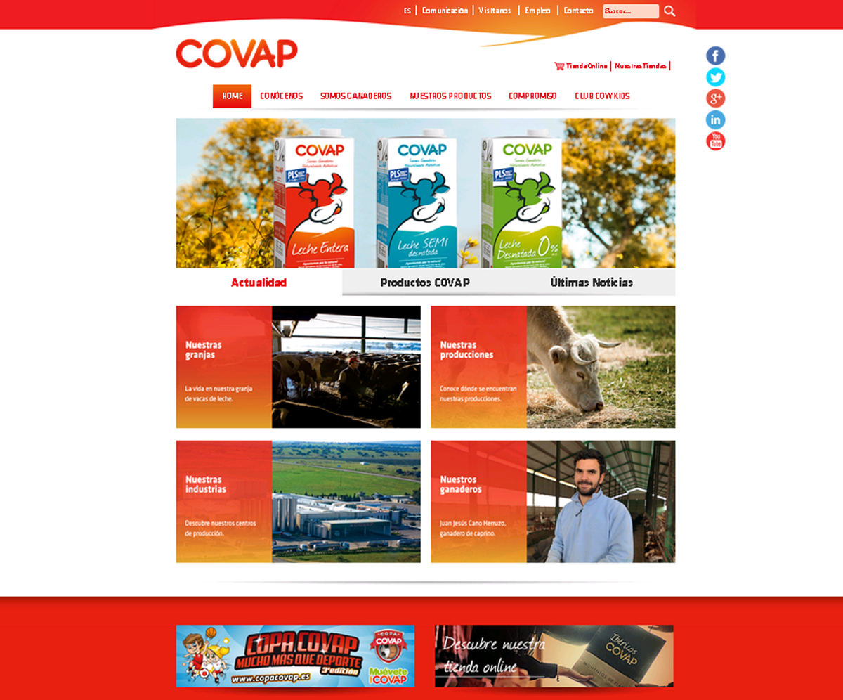 Covap's tweet photo. ¡Estamos de estreno! Tenemos nueva web con muchas novedades ¡esperamos que os guste! http://t.co/3Z3jP4DbUj #COVAP http://t.co/uMg6z5nLEh