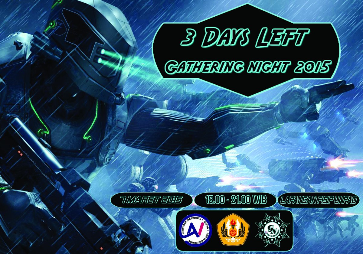 3 hari lagi
Gathering Night 2015 'ANight To Remember' 7 Maret 2015 pkl 15:00-21:00 @ Lap. FISIP Unpad <a href="/admnegara09/">Adm Negara 2009</a>