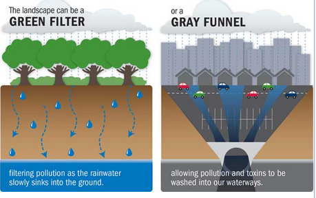 ottriverkeeper's tweet photo. Pavement prevents rain from soaking into ground &amp; increases runoff.  RT @ChasWaterkeeper http://t.co/NFTps6BkDc http://t.co/v2PEwrtf54