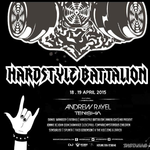 FULL SUPPORT <a href="/HBattalion/">Hardstyle Battalion</a> at @MysteriousFest PRE PARTY on April #MW2015 #hardstylefamily #WeAreOne cc: <a href="/HARDSTYLE_INDO/">Hardstyle Indonesia</a>