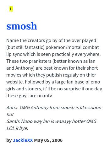 Names smosh girls Ian: Name