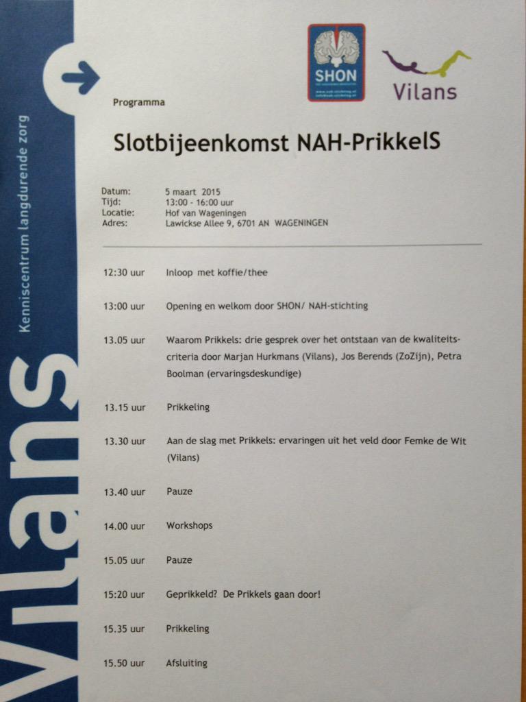 boolman_petra's tweet photo. 5 mrt slotbijeenkomst NAH-PrikkelS, ervaringsdeskundigheid als uitgangspunt om NAHzorg te verbeteren @beperking http://t.co/J4JTmEVnf0