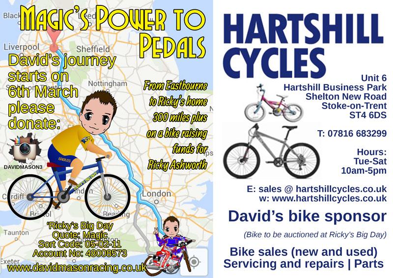MadWeb's tweet image. STARTS FRIDAY: David Mason's 300 mile bike ride raising funds for Ricky Ashworth please donate gofundme.com/Rickyashworth
