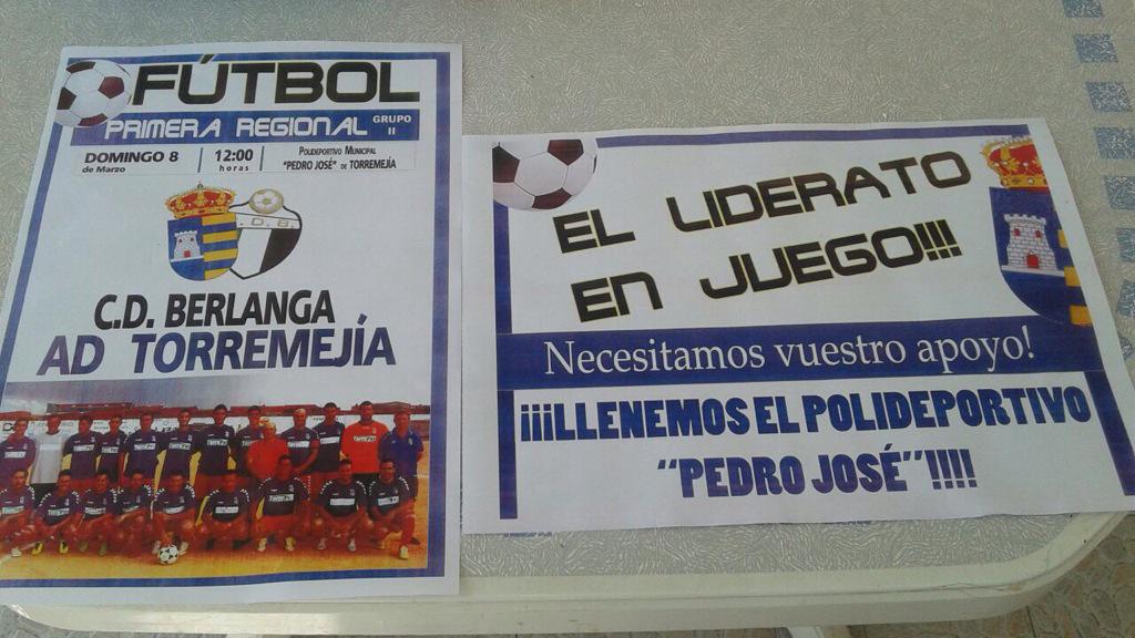 ayto_torremejia's tweet photo. ¡El liderato se pone en juego este domingo en Torremejía! Apoya a tu equipo y asiste al partido #fútbol @Adtorremejia http://t.co/g5rKwJARs0