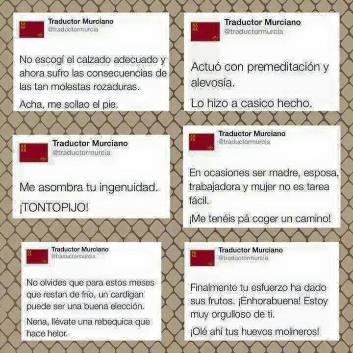 AngieSeven's tweet photo. Mejores frases de @traductormurcia me encanta nuestro panocho #Murcia #achopijo http://t.co/Fizc72X6By