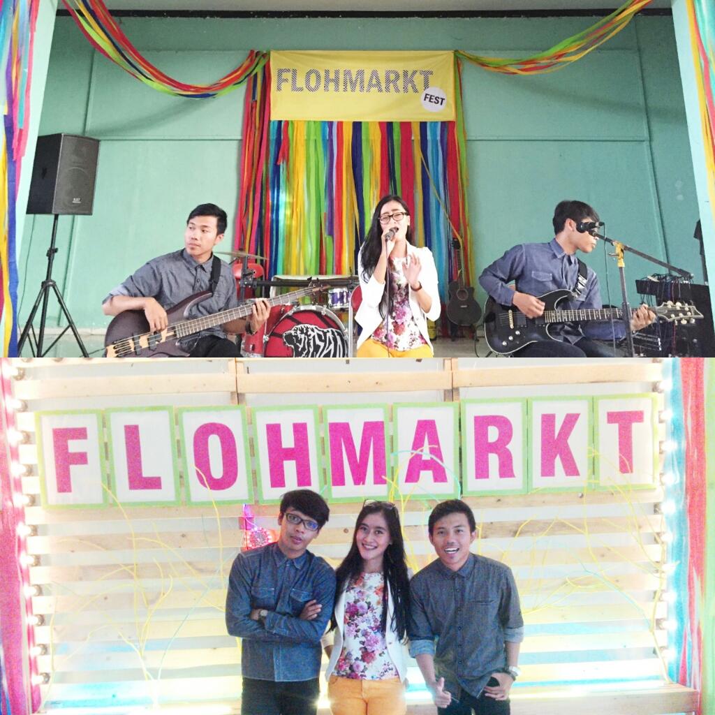 simpledestiny_'s tweet photo. Ini dia penampakan performnya waktu di @FlohmarktFest tadi sore 😁 http://t.co/6hvmC1hLAj