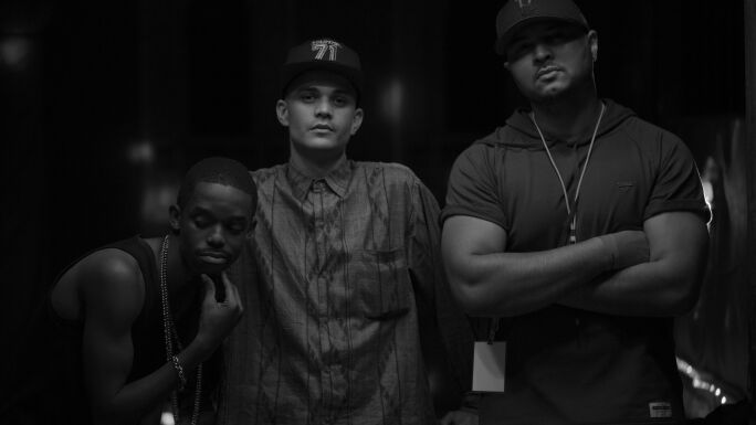 Rude_World's tweet photo. #Squad @Three6Boolz @MANSABADMAN_ #BoolZ #RudeWorldRecords Photo by @Nicki_Priem http://t.co/ccQfPeyXwX