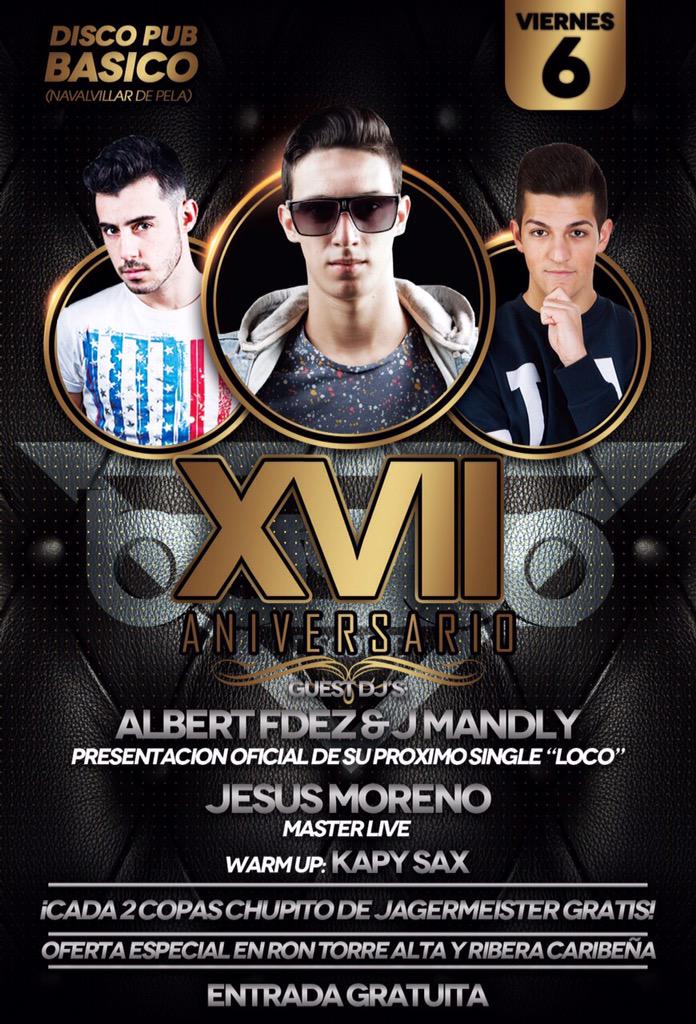 JesusMorenoDj's tweet image. ESTE VIERNES NOS ESPERA UNA GRAN LIADA, ANIVERSARIO EN @D_P_BASICO con los compañeros @AlbertFdezDj @JMandlyOficial 🙌