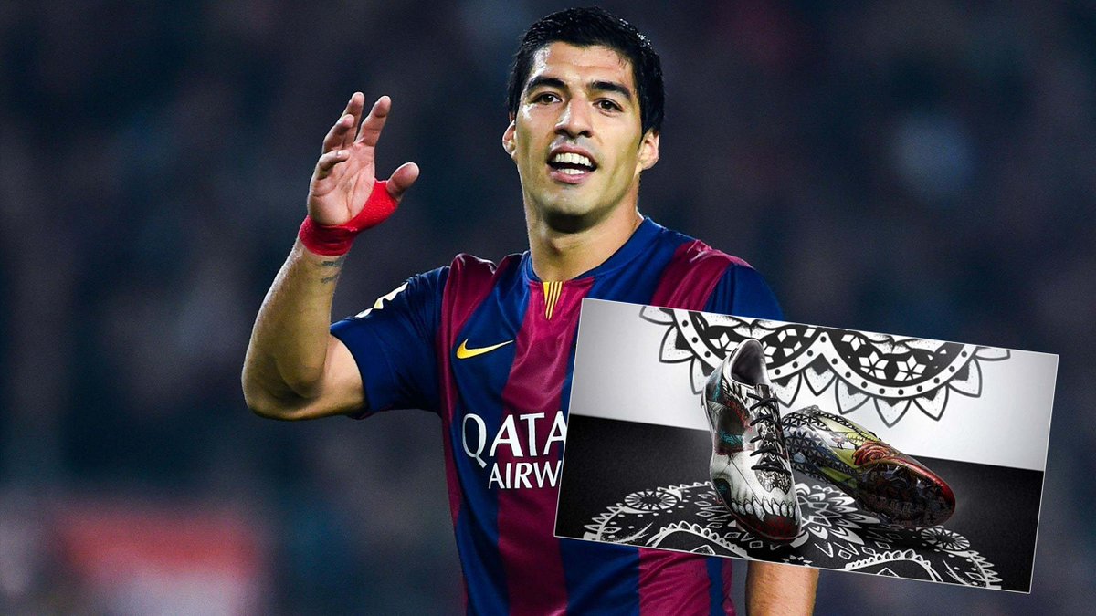 cyclingontnt's tweet image. Luis Suarez will become the first player in the world to wear new 'tattoo' boots yhoo.it/1GSenuv