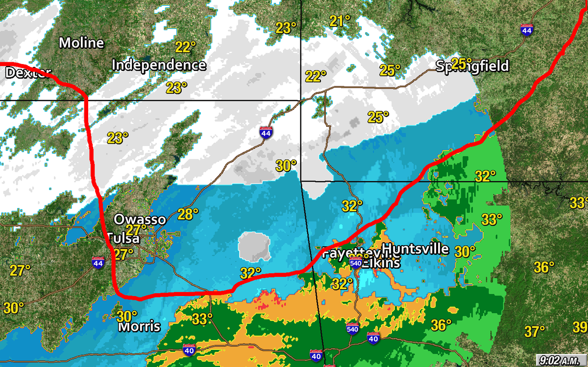 Jeff_Piotrowski's tweet photo. Roads across NE/OK reports of multiple wrecks from Tulsa east to NW/AR SW/MO including Tulsa metro.#okwx #mowx http://t.co/1pZVtxw2bq