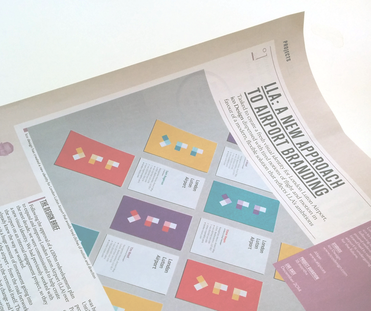 rollstudio's tweet photo. Congratulations to our friends @icodesign for the feature in @ComputerArts for their Luton airport re-brand! http://t.co/XtX0MnCASd