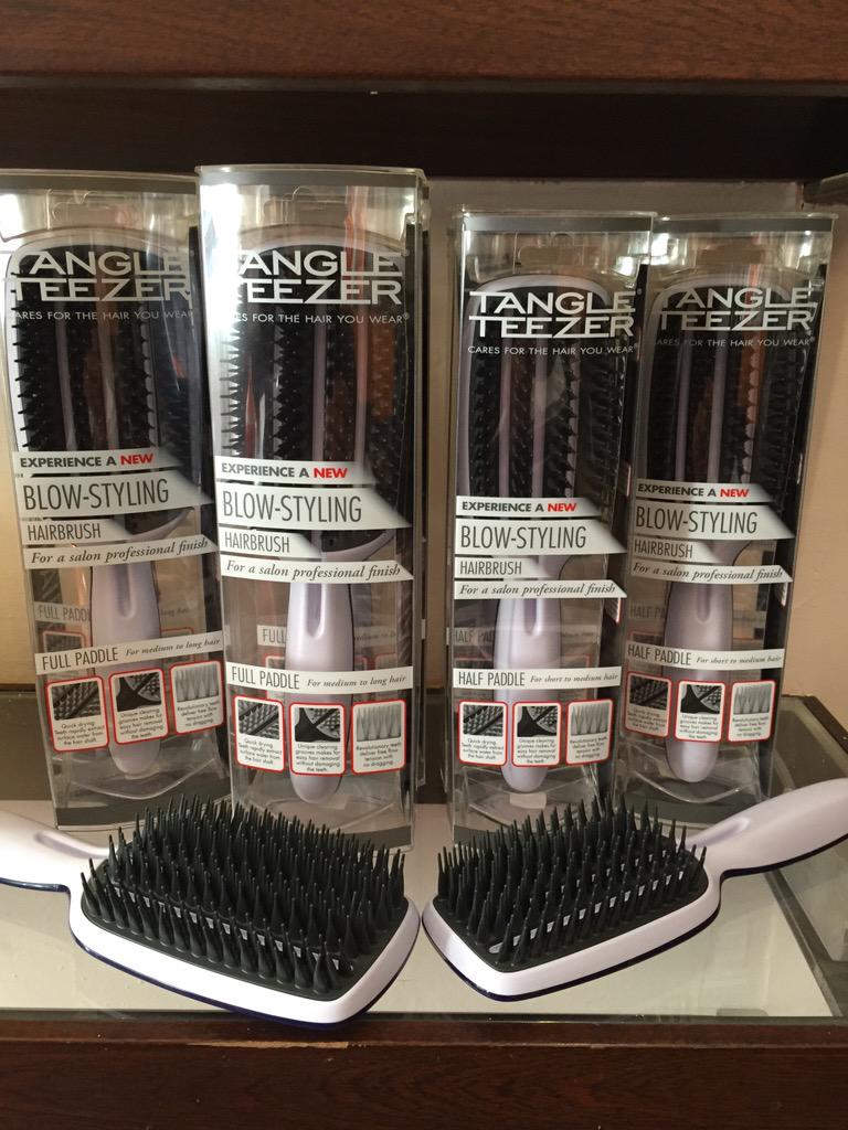 New Tangle Teezer blow dry brush now in stock .Tangle free blow drying from root to ends. #tangleteezer #philippoliti