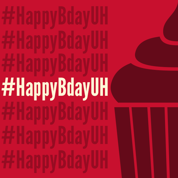 UHouston's tweet photo. You're invited! UH's birthday party is this Friday. Details: http://t.co/NDZ9RADtCP #HappyBdayUH http://t.co/CmoPxC8dcm
