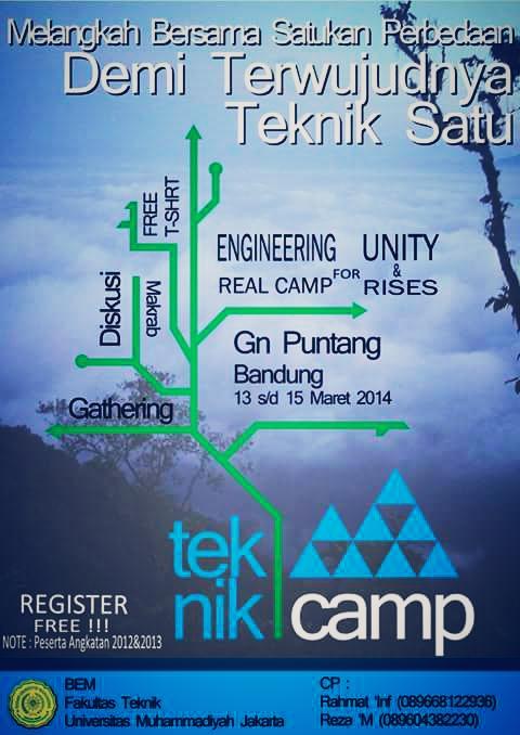 BEMFTUMJ1's tweet image. BEM FTUMJ Proudly present: Teknik Camp 2015
#Engineeringr Real Camp For Unity and Rises
Join With Us..!!