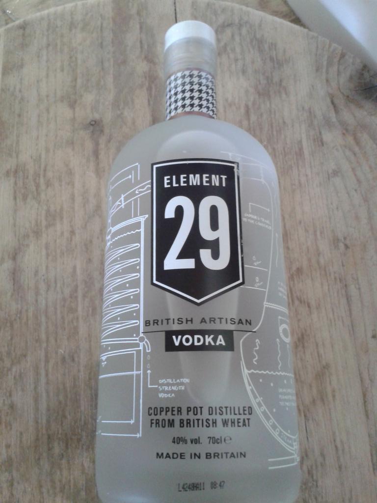 Say hello to our latest Vodka. Distilled from East Anglian wheat. 
<a href="/Element29vodka/">Element29vodka</a> 
#buybritish